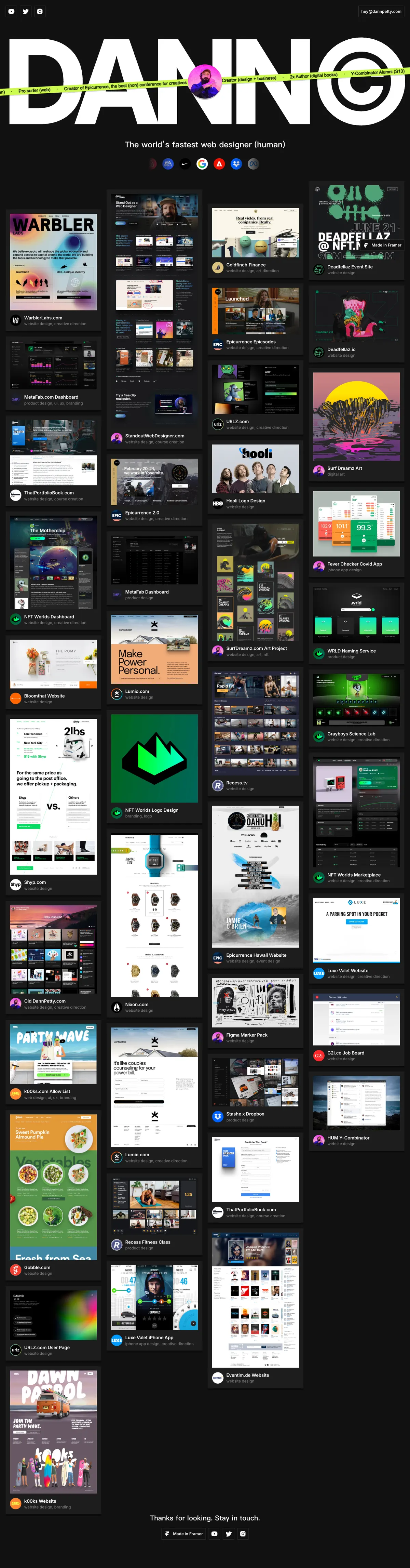 Dann Pretty Portfolio